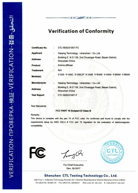 China Haojing Technology (Shenzhen) Co., Ltd Certificações